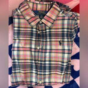 Polo by Ralph Lauren Multicolor Plaid Kids Dress Shirt